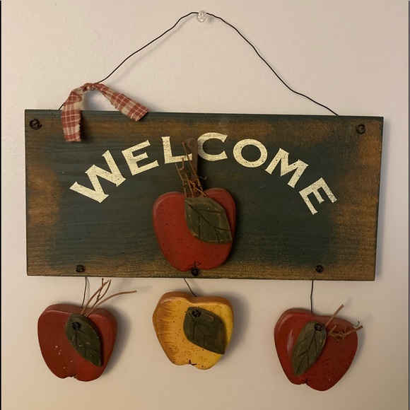 Other - Rustic wood fall welcome sign